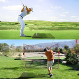 Golf Hitting Mat | Golf Training Mat for Swing Path Feedback/Detection Batting | Extra Replaceable Golf Practice Mat 16"x12" | Golf Gifts for Men/Women for Home Indoor Outdoor