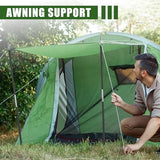 Fiberglass Tent Poles Replacement Pre Assembled Black Tent Poles Camping Rod Parts for Hiking Outdoor Camping Backpacking