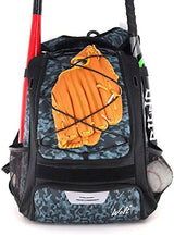 WOLT Youth Baseball Bag - Bat Backpack for Baseball, T-Ball & Softball Equipment & Gear, Bat & Glove Holder, Large Main Compartment for Helmet & accessories, Separate Shoes Compartment, Fence Hook