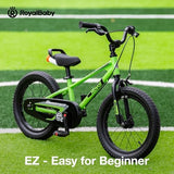 RoyalBaby Kids Bike EZ Freestyle Training Free Balance to Pedal Easy Learning Bicycle, 12-18 Inch for Toddlers to Big Kids