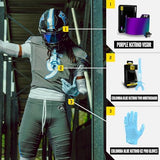 Nxtrnd Two Football Mouth Guard, Football Mouthpiece with Strap, Fits Adult & Youth (Columbia Blue)