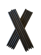 MCA 18" Round Steel Concrete Form Stakes (10 Pack) 3/4" Heavy-Duty Pointed with Holes – for Construction, Landscaping, Garden, Anchoring