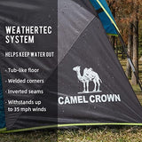 CAMEL CROWN Tents for Camping 4/6 Person Tent Waterproof Easy Setup Backpacking Tents