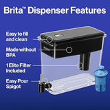 Brita Water Dispenser, UltraMax Elite Filter, Removes 99% of Lead, Includes 1 Filter, 27-Cup Capacity, Black