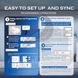 3-Pack Genie Garage Door Opener Remote Replacement, G3T-A/G3T-R/G3T-BX (1997-Current Models), Auto-Seek 315/390MHZ, 3-Year Warranty