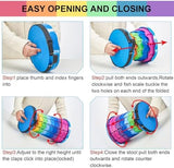 Upgraded Foldable Stool Thickened, Portable Collapsible Stool Retractable Stool for Fishing, Hiking Tours, BBQ, Parties, Outdoor Activities (Rainbow)