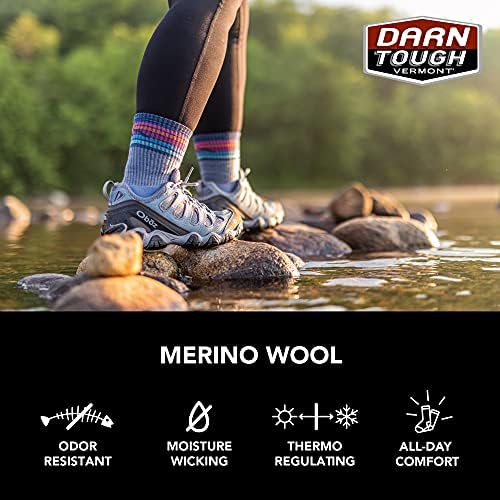 Darn Tough Women's Light Hiker Micro Crew Lightweight with Cushion Sock (Style 1967)