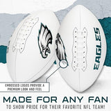 Franklin Sports NFL Autograph Football - Official Size White Panel Souvenir Football for Autographs + Signatures - NFL Team Fan Shop Memorabilia