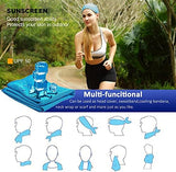 YQXCC 6 Pack Cooling Towel (47"x12") Ice Towel for Neck, Microfiber Cool Towel, Soft Breathable Chilly Towel for Yoga, Sports, Golf, Gym, Camping, Running, Fitness, Workout & More Activities