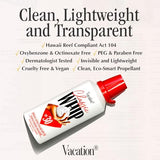 Vacation Classic Whip SPF 30 Sunscreen + Air Freshener Bundle, Whipped Sunscreen Mousse SPF 30, Moisturizer with SPF, Broad Spectrum, Water-Resistant Whipped Sunscreen, 4 Oz.