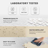 Gym Flooring Set - Interlocking EVA Soft Foam Floor Mat, 18 Pieces Puzzle Rubber Tiles Protective Ground Surface Protection, Play Workout Exercise Mats Underlay Matting Sports Pool Home Fitness Garage