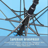 ZOMAKE Automatic Open Extra Large Golf Umbrella 51/54/62/68 Inch, Double Canopy Vented Windproof Oversize Stick Umbrellas for Rain