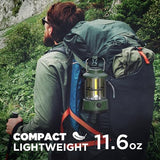 EverBrite LED Camping Lantern, USB C Rechargeable Lantern with Stepless Dimming, Vintage Portable Camping Lights & Lanterns, Lanterns for Power Outages, Hurricane, Emergency, Fishing, Home and More