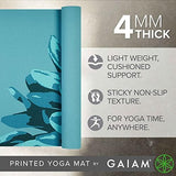 Gaiam Print Yoga Mat, Non Slip Exercise & Fitness Mat for All Types of Yoga, Pilates & Floor Exercises