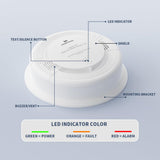 HOMEAEGIS Smoke and Carbon Monoxide Alarm, 1-Pack Size.10-Year Battery Powered.