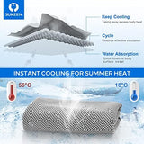 Sueken [4 Pack] Cooling Towel, 40"x12", Soft Breathable Chilly Microfiber Towel for Yoga, Sports, Running, Gym, Camping, Fitness & More Activities