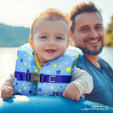 Dark Lightning USCG Approved Infant Life Jacket 0-30 lbs, Swim Vest for Baby/Toddlers 1-3 Year Old 20-30 lbs,Toddler Floaties for Pool Swimming,Boating,Beach,Puddle