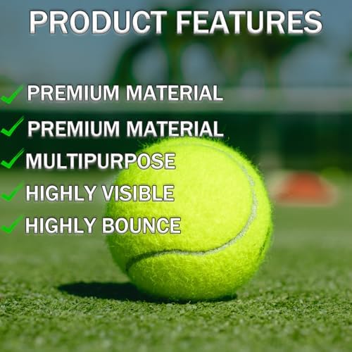 Tennis Balls, 20 Pack Training Tennis Balls,High Elasticity Practice Tennis for Beginner, Exercise Playing Balls for Pet Dog