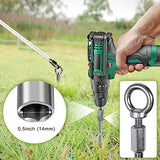 4 Pack Tent Stakes, 12 Inch Heavy Duty Ground Anchors, Fully Welded Spiral Earth Anchors for Camping Tents, Trampolines, Sheds, Swing Sets, Securing Animals