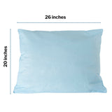 McKesson Medical Pillow [1 Count] Limited Reusable Hospital Bed Pillows, Fluid Moisture and Stain-Resistant, Blue, 20 in x 26 in