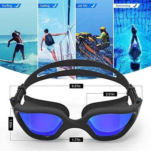 ZIONOR G1 Polarized Swimming Goggles for Unisex Adult Women Anti Fog 100% Anti UV Diving Goggles