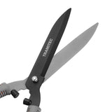TRAMITEC Garden Hedge Shears, Manual hedge Clippers for Shaping Shrubs and Trimming Bushes. Hedge Clippers & Shears made with Durable Carbon Steel Blades, Shock-Absorbing Bumpers and Comfort Grips.