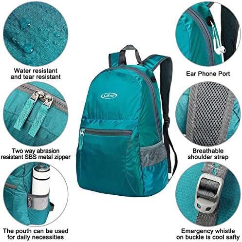 G4Free 20L Lightweight Packable Backpack Travel Hiking Daypack Foldable Backpack for Men Women