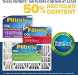 Filtrete 20x25x4 AC Furnace Air Filter, MPR 1550, MERV 12, Fits Lennox & Honeywell, Allergen, Electrostatic Air Cleaning Filter, 4-Pack (actual size 19.88 x 24.63 x 4.31)