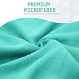 Eunzel Hot Yoga Towel - Microfiber Non Slip Yoga Mat Towel with Grip Dot Sweat Absorbent Towel for Hot Yoga, Pilates and Fitness 72" x 24", Teal/Pink