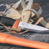 Morakniv Companion Fixed Blade Outdoor Knife with Stainless Steel Blade, 4.1-Inch, Military Green