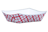 Southern Champion Tray 0409 #50 Southland Paperboard Food Tray, 1/2 lb Capacity, Red Check (Case of 1000)
