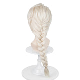 Probeauty Long Blonde Braided Wig for Girls Princess Cosplay, Kids Costume Wig with Magic Wand Crown for Halloween Christmas Birthday Party