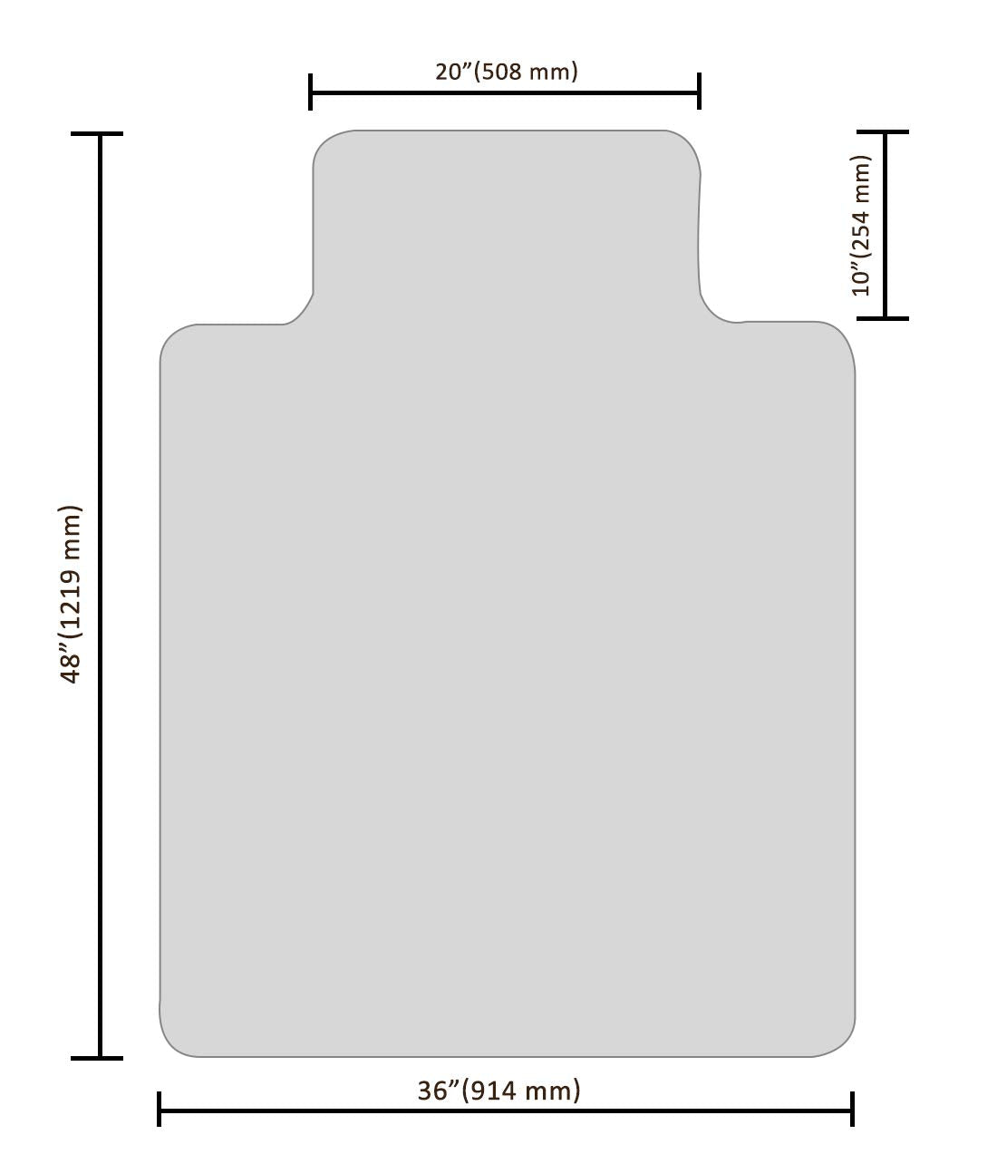 Office Chair Mat for Hardwood Floor, 48”x 36” Clear Floor Protector Mat for Office Chair, Vinyl Desk Chair Mat for Hard Floors, Easy Glide for Chairs