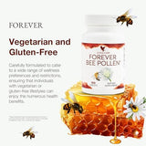 Forever Living - Bee Pollen - Energy and Nutrition with Bioactive Compounds - Vegetarian and Gluten-Free - 100 Tablets (Pack of 2)