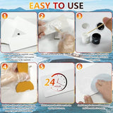Marine Fiberglass Repair Kit for Boats, Gel Coat Repair Kit for Boats, Fiberglass Boat Repair Kit, Epoxy Filler for Boats, Fiberglass Kit Fix Holes Chips Pit Cracks (Color Match)