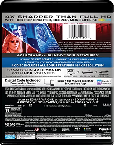 Last Night in Soho (4K Ultra HD + Blu-ray + Digital) [4K UHD]