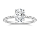 EAMTI 3CT 925 Sterling Silver Engagement Rings Oval Cut Cubic Zirconia CZ Wedding Promise Rings for Her Stunning Wedding Bands for Women Size 7