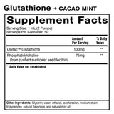 Quicksilver Scientific Liposomal Glutathione - Superior Absorption Oral Glutathione Supplement for Detox & Immune Support - Cacao Mint (1.7 fl oz)