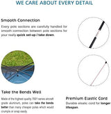 Aluminum Tent Poles Replacement, Fits Both Female and Male Ends, Lightweight Tent Pole Repair Kit, 7001 Aluminum Alloy T6 Heated