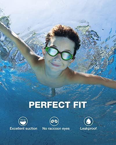 ZIONOR Kids Swim Goggles, G1 MINI UV Protection Anti-Fog Polarized Swimming Goggles for Age 6-14