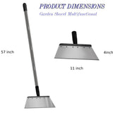 RISETEX Multifunctional Heavy Duty Stainless Steel Garden Flat Shovel