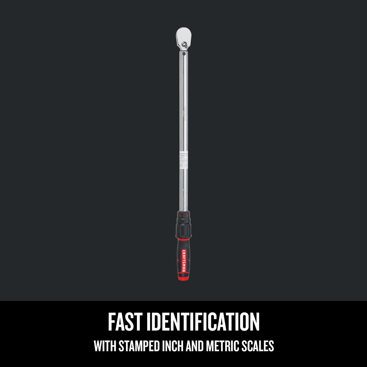CRAFTSMAN Torque Wrench, 1/2" Drive, 50-250 FT-LB (CMMT99434)
