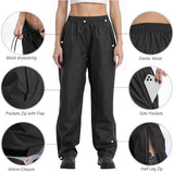 Ourcan Rain Pants Women Waterproof Pants Lightweight Breathable Hiking Cycling Outdoor with Pocket