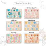 Personalized Wooden Name Puzzle with Numbers and Shapes, Custom Gift for Baby, 1st, Newborn Gift, Baby Shower, 1st Birthday, Educational Toys for Toddlers, Preschool Puzzle for Kids