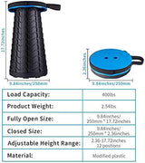 Boreeman Upgraded Folding Stool Lightweight Yet More Sturdy with Load Capacity 400lbs Portable Collapsible Stool for Camping Fishing Hiking BBQ (Blue)