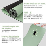 Yoga Mat Non Slip, Eco Friendly Fitness Exercise Mat with Carrying Strap,Pro Yoga Mats for Women,Workout Mats for Home, Pilates and Floor Exercises
