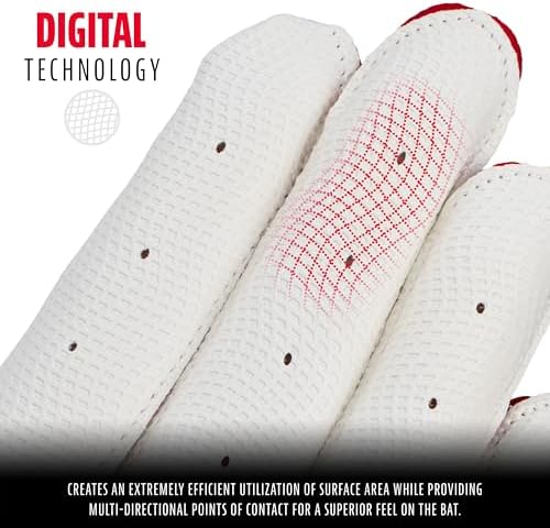 Franklin Sports MLB Youth Batting Gloves - Digitek Camo Baseball + Softball - Premium Leather - Many Sizes + Colors - Youth