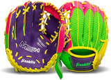 Franklin Sports Kids Baseball Glove + Ball Sets - Meshtek Youth Teeball Gloves for Kids + Toddlers - Left + Right Hand Throw Mitts + Glove Sets with Foam Balls - Boys + Girls Gloves - 9.5" Inch