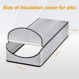 Attic Stairway Insulation Cover - Premium Energy Saving Attic Stairs Door Ladder Insulator Pull Down Tent with Zipper 25 in x 54 in x 11In (Attic Cover)