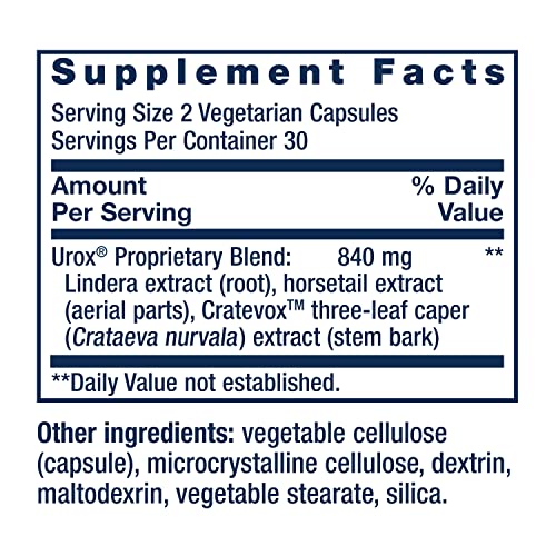 Life Extension Women's Bladder Support – for Bladder Health and Normal Urinary Frequency – Horsetail, Lindera and Three-Leaf Caper Extracts – Non-GMO – Gluten Free — 60 Vegetarian Capsules